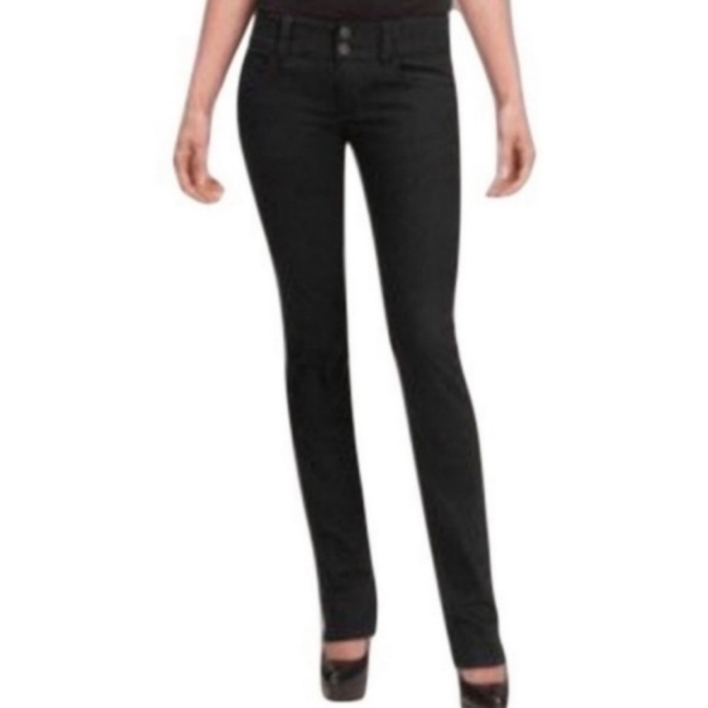 Cabi Black Lou Lou Straight Leg Jeans Size 10 Minimalist Basic Preppy Neutral